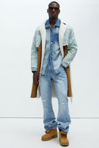 Dreamy Stacked Slim Flare Jeans - Light Blue Wash image 2