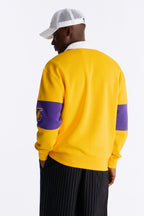 Lakers Long Sleeve Fleece Polo - Yellow image 4