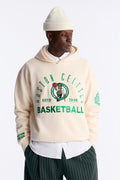 Celtics Embroidered Oversized Hoodie - Cream image 1