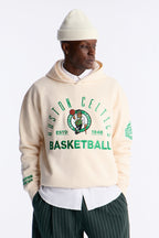 Celtics Embroidered Oversized Hoodie - Cream image 1