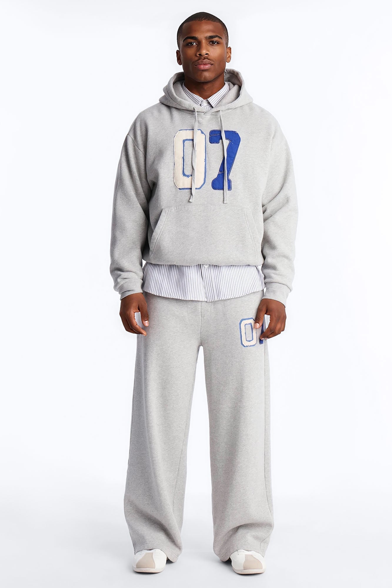 Mellow Patch Hoodie - Heather Grey image 2