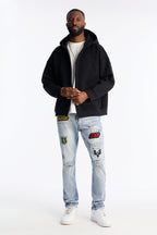 Stacked Skinny Urban Mend Jeans - Light Wash image 2