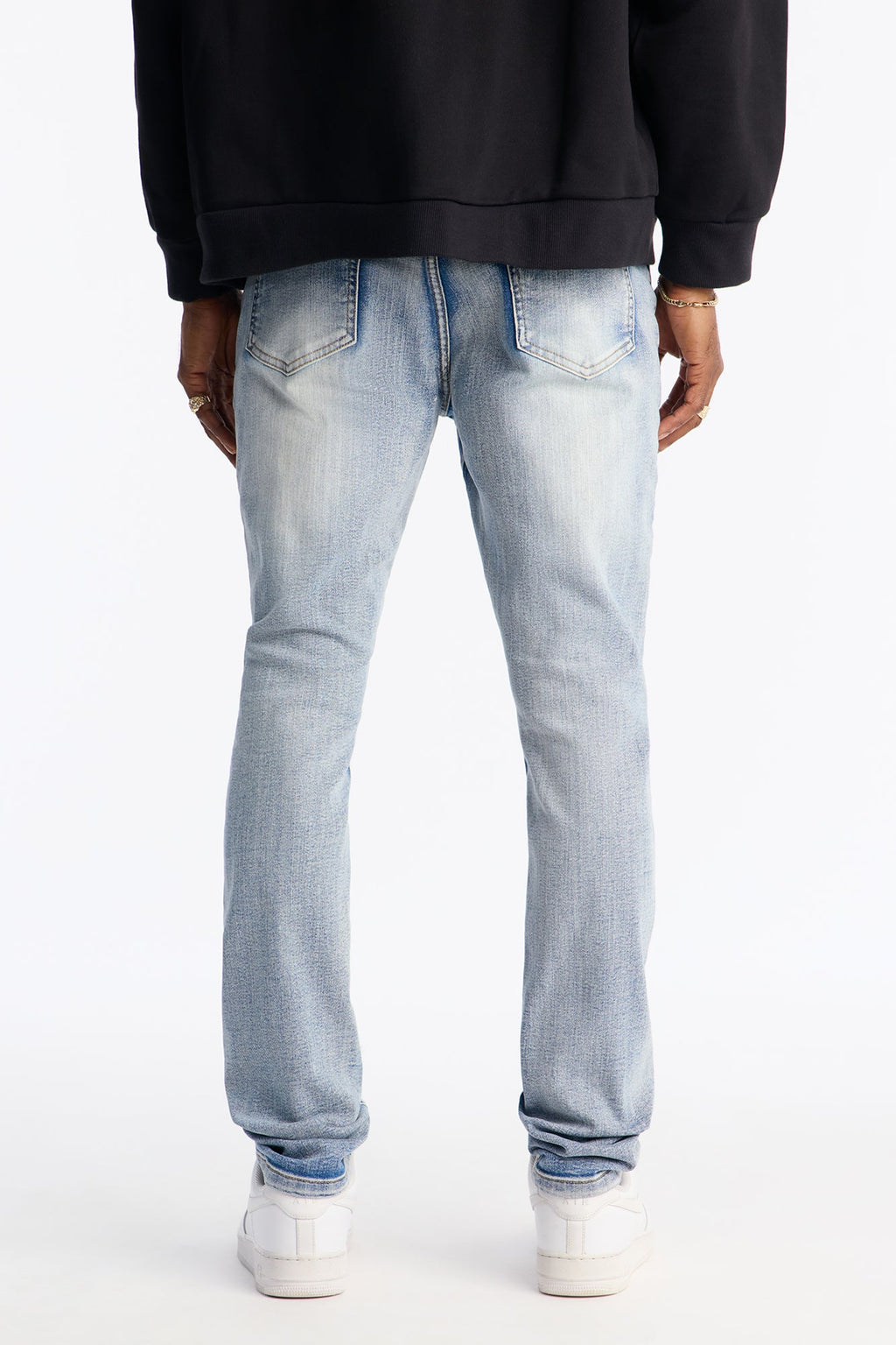 Stacked Skinny Urban Mend Jeans - Light Wash image 3