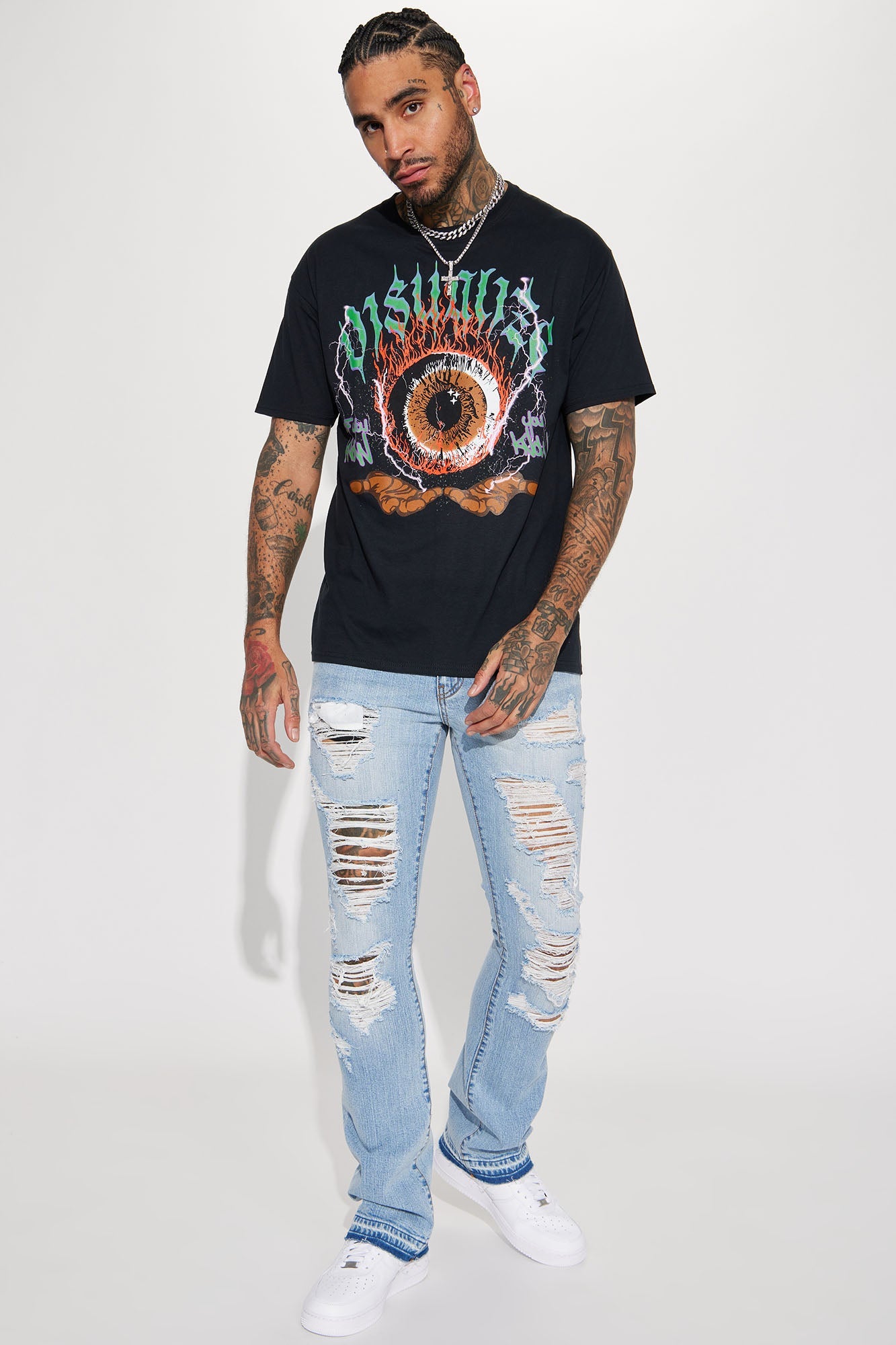 Innovative Stacked Skinny Flare Jeans - Medium Wash image 3