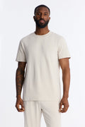Essential Modal Lounge Short Sleeve Tee - Stone image 1