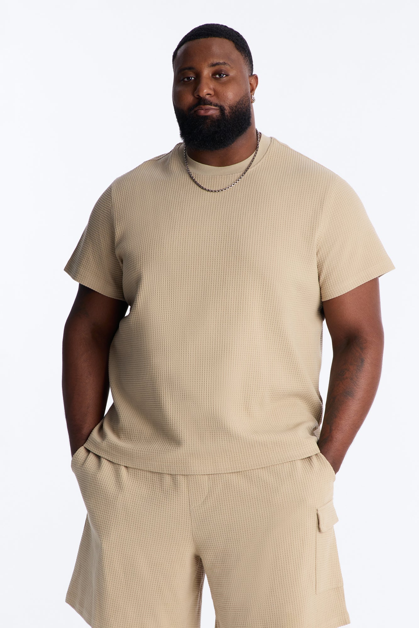 Culver City Waffle Knit Tee - Stone image 4
