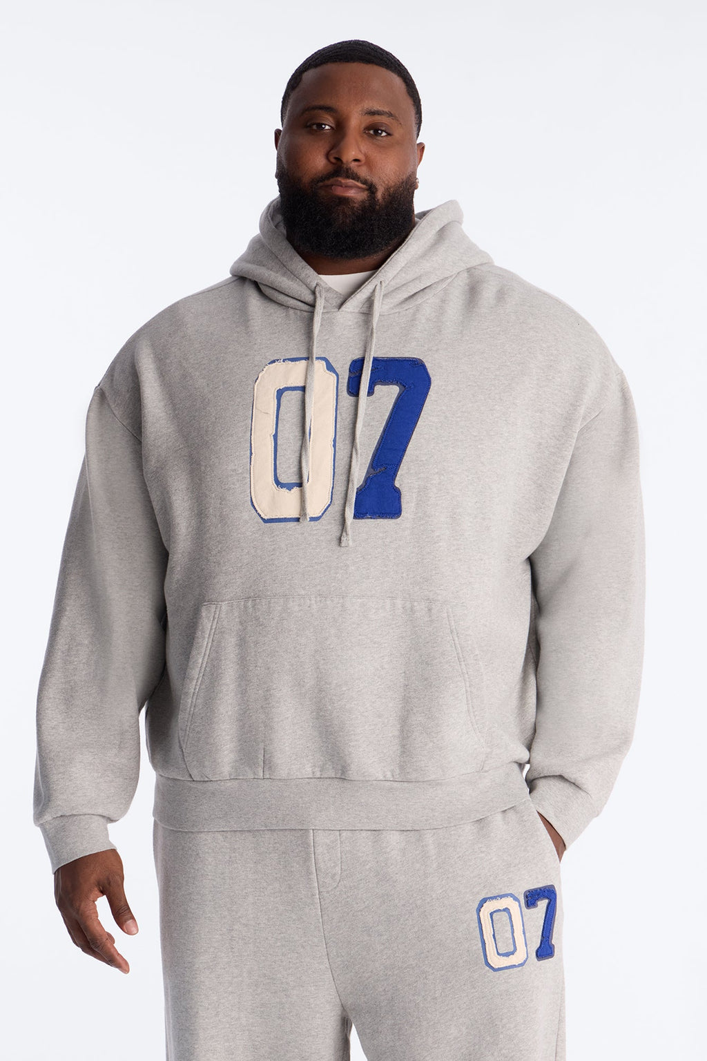 Mellow Patch Hoodie - Heather Grey image 4