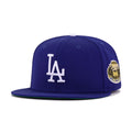 Los Angeles Dodgers Dark Royal Blue 1963 World Series Cooperstown Green Bottom New Era 59Fifty Fitted