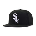 Chicago White Sox Black Cooperstown AC New Era 59Fifty Fitted