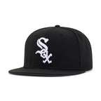 Chicago White Sox Black Cooperstown AC New Era 59Fifty Fitted
