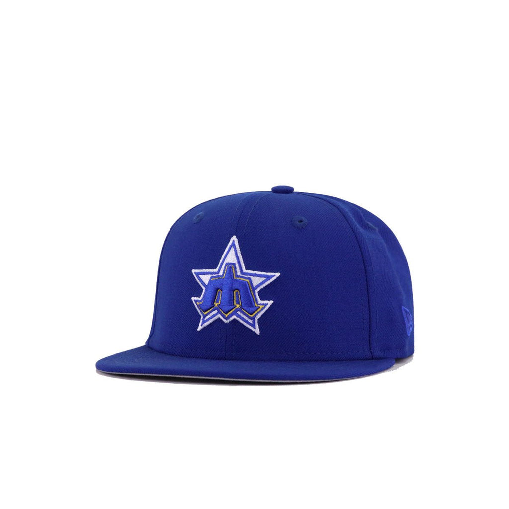 KIDS Seattle Mariners Light Royal Blue 40th Anniversary New Era K9Fifty Snapback