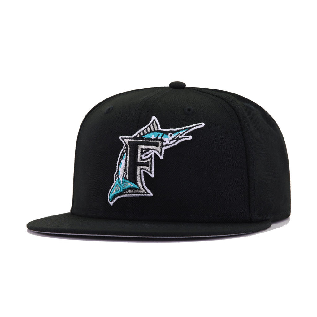 Florida Marlins Black Cooperstown AC New Era 59Fifty Fitted