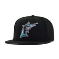 Florida Marlins Black Cooperstown AC New Era 59Fifty Fitted