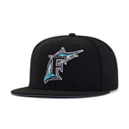 Florida Marlins Black Cooperstown AC New Era 59Fifty Fitted