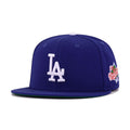 Los Angeles Dodgers Dark Royal Blue 1988 World Series Cooperstown Green Bottom New Era 59Fifty Fitted