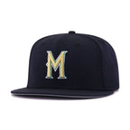 Milwaukee Brewers Navy Metallic Gold Cooperstown AC New Era 59Fifty Fitted