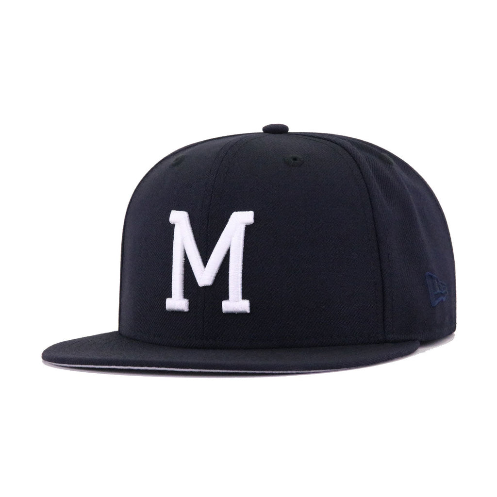 Milwaukee Braves Navy 1957 World Series New Era 59Fifty Fitted