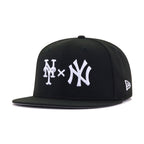 New York Yankees x New York Mets Black Subway Series New Era 59Fifty Fitted