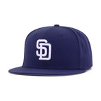 San Diego Padres Light Navy Cooperstown AC New Era 59Fifty Fitted