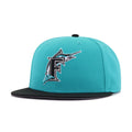 Florida Marlins Teal Black Cooperstown AC New Era 59Fifty Fitted