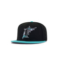 KIDS Florida Marlins Black Teal 1997 World Series New Era K9Fifty Snapback