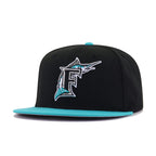Florida Marlins Black Teal 1997 World Series New Era 59Fifty Fitted
