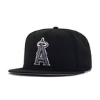 Los Angeles Angels Black Metallic New Era 59Fifty Fitted