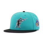 Florida Marlins Teal Black 1997 World Series Cooperstown New Era 59Fifty Fitted