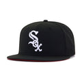 Chicago White Sox Black Red Bottom New Era 59Fifty Fitted