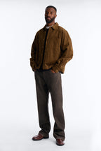 Stacked Slim Flare Phantom Waxed Jean - Olive image 2