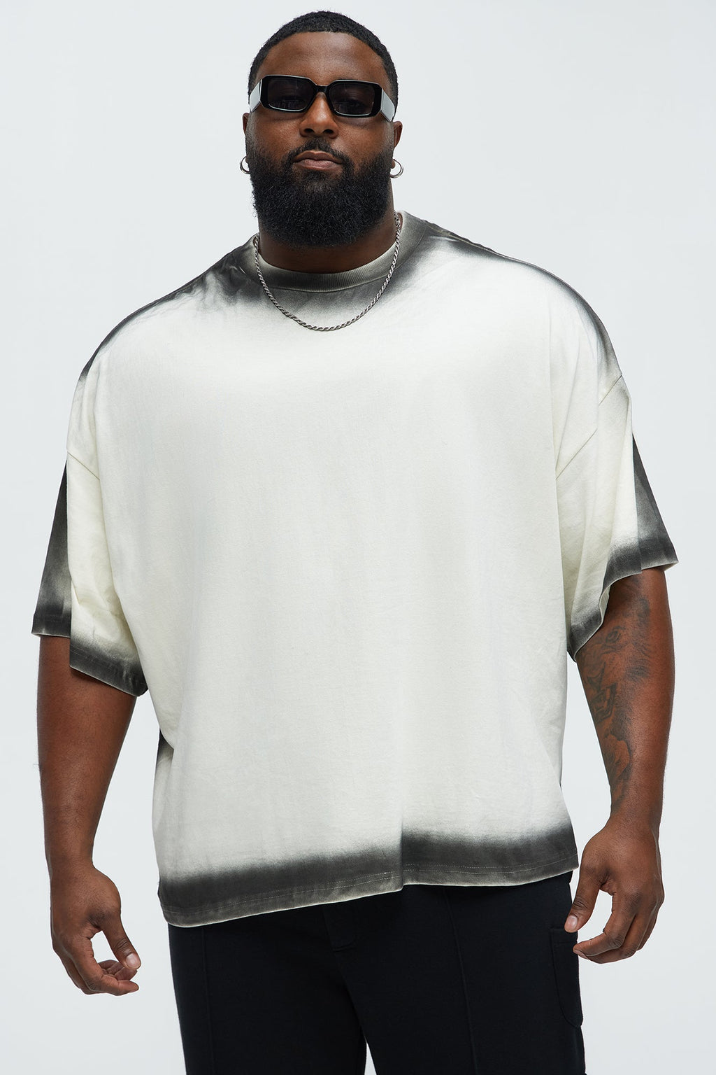 Dirty Wash Heavyweight Boxy Tee - Off White image 4