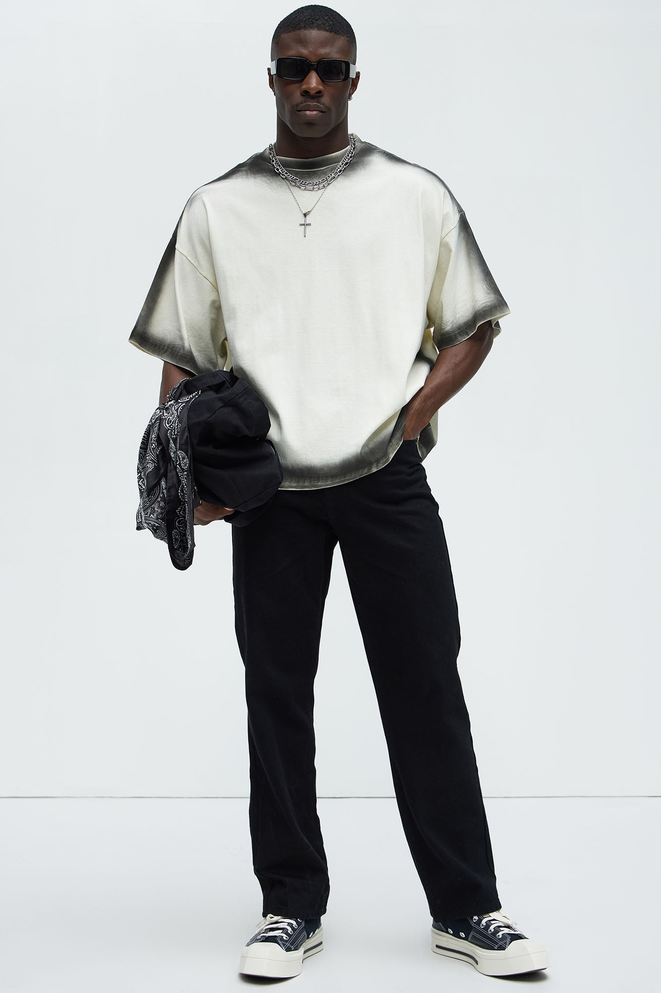 Dirty Wash Heavyweight Boxy Tee - Off White image 2