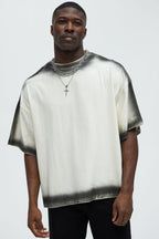 Dirty Wash Heavyweight Boxy Tee - Off White image 1