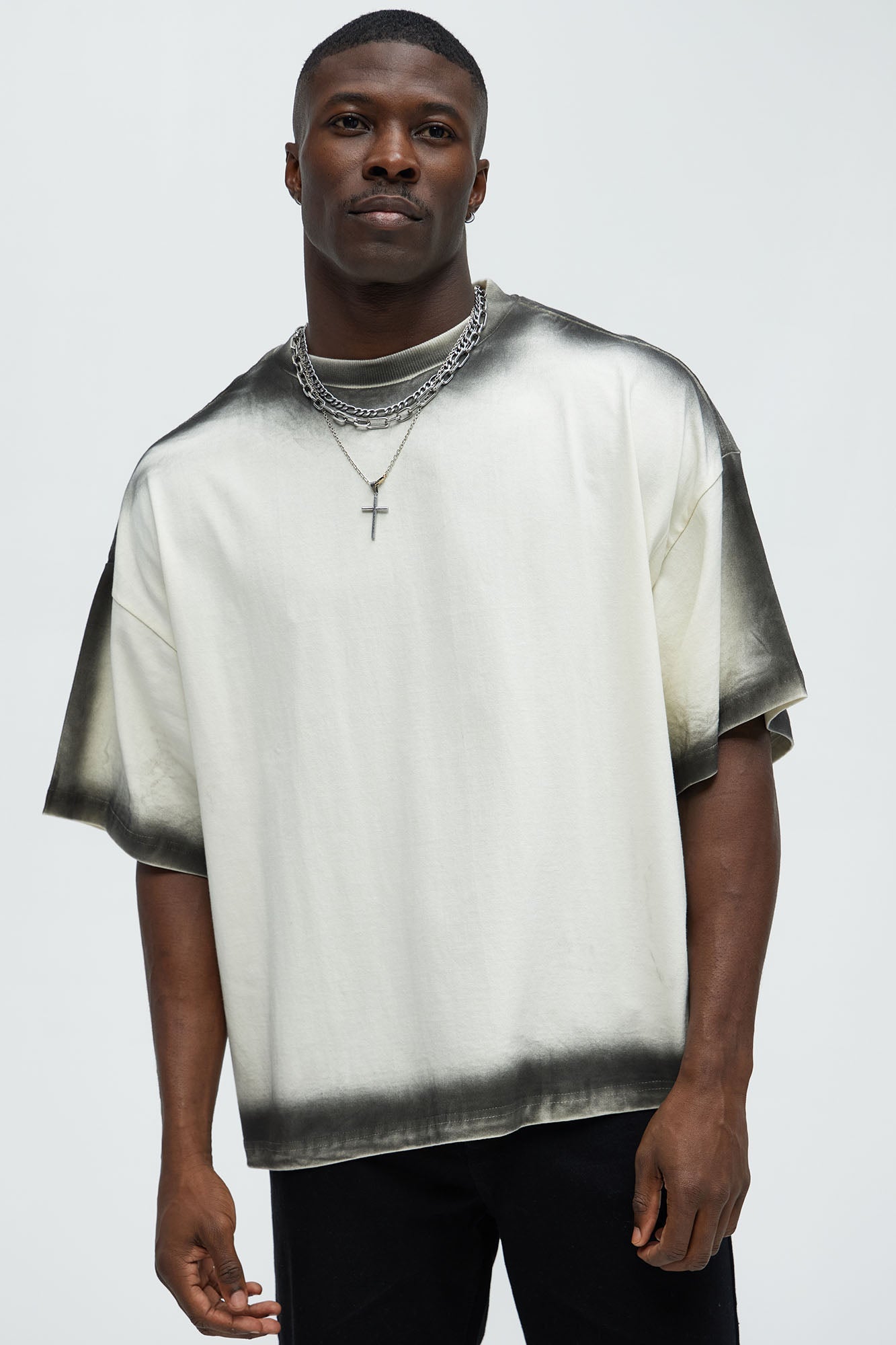 Dirty Wash Heavyweight Boxy Tee - Off White image 1