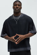 Dirty Wash Heavyweight Boxy Tee - Black image 1