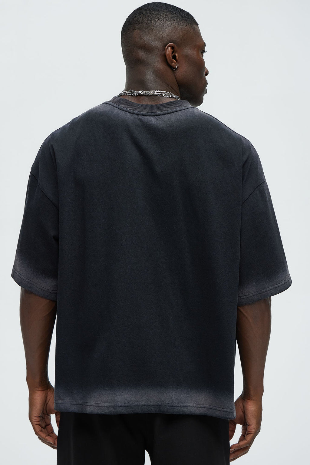 Dirty Wash Heavyweight Boxy Tee - Black image 3