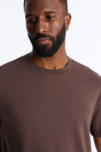 Essential Modal Lounge Short Sleeve Tee - Chocolate image 3