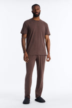 Essential Modal Lounge Short Sleeve Tee - Chocolate image 2