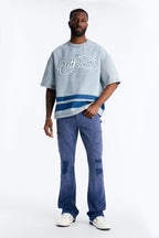 Stacked Skinny Flare Old Painters Carpenter Jean - Navy image 2