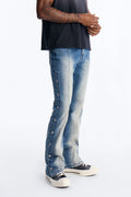Stacked Skinny Flare Lockdown Jean - Light Wash image 1