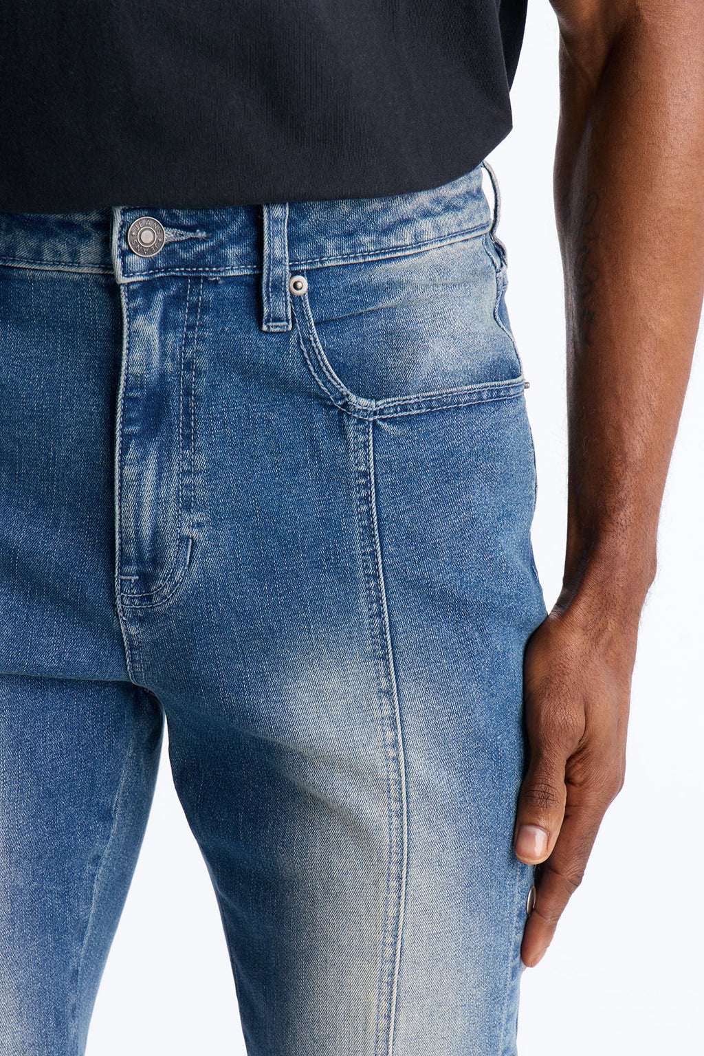 Stacked Skinny Flare Lockdown Jean - Light Wash image 4