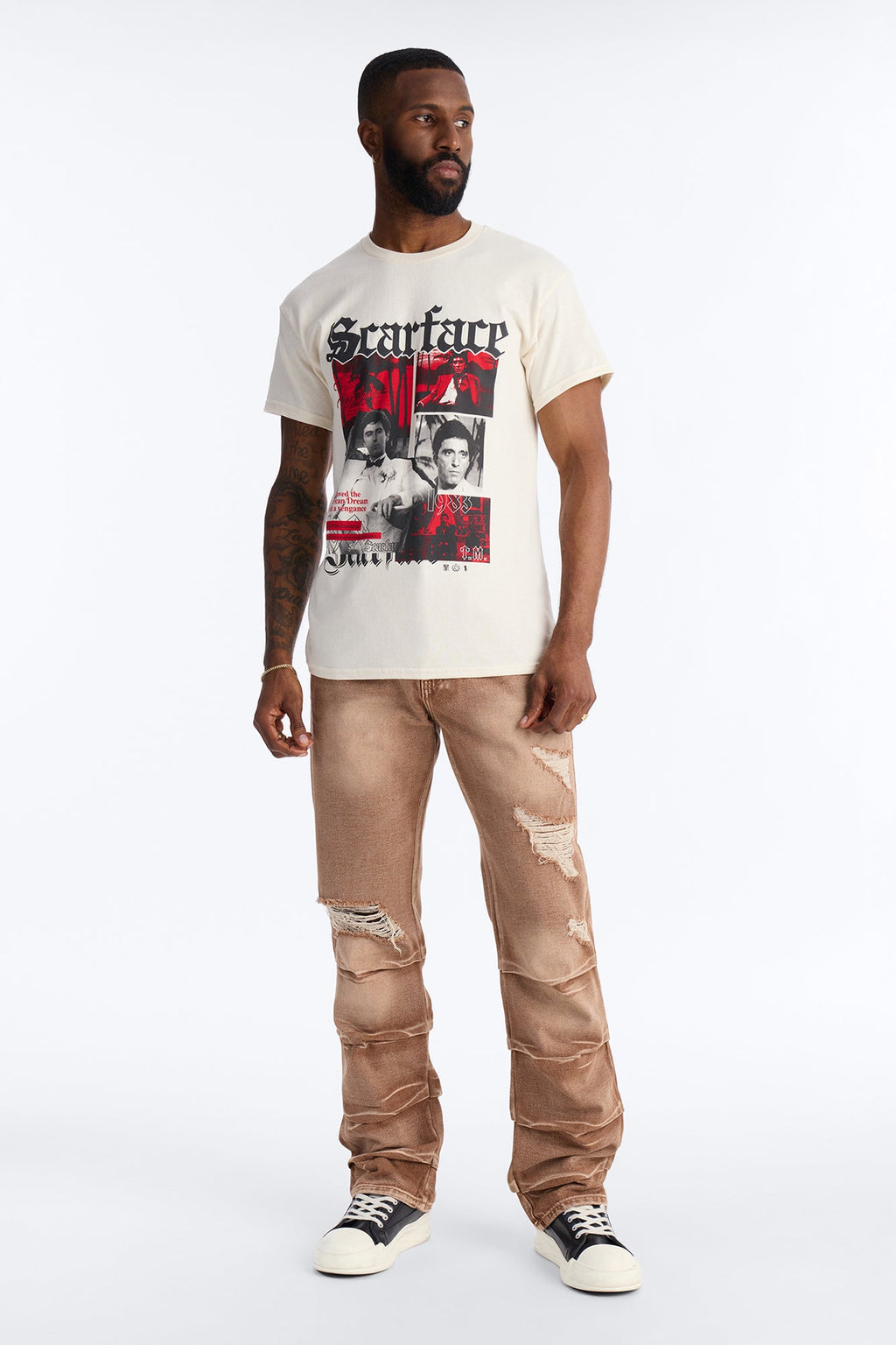 Straight Down The Street Ripped Jeans - Dark Brown image 2