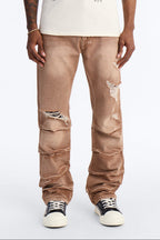 Straight Down The Street Ripped Jeans - Dark Brown image 1