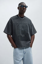 Kyle Oversized Tee - Black Wash image 1