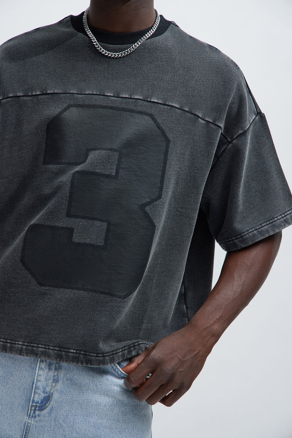 Kyle Oversized Tee - Black Wash image 4