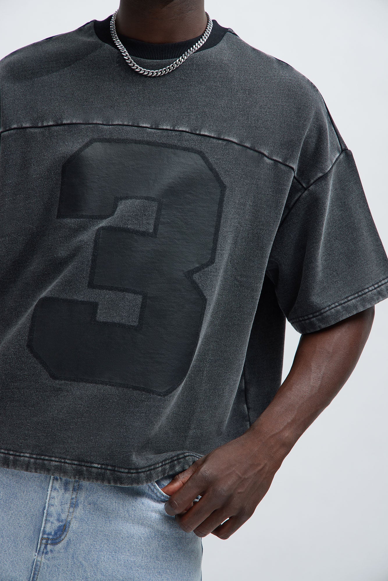 Kyle Oversized Tee - Black Wash image 4