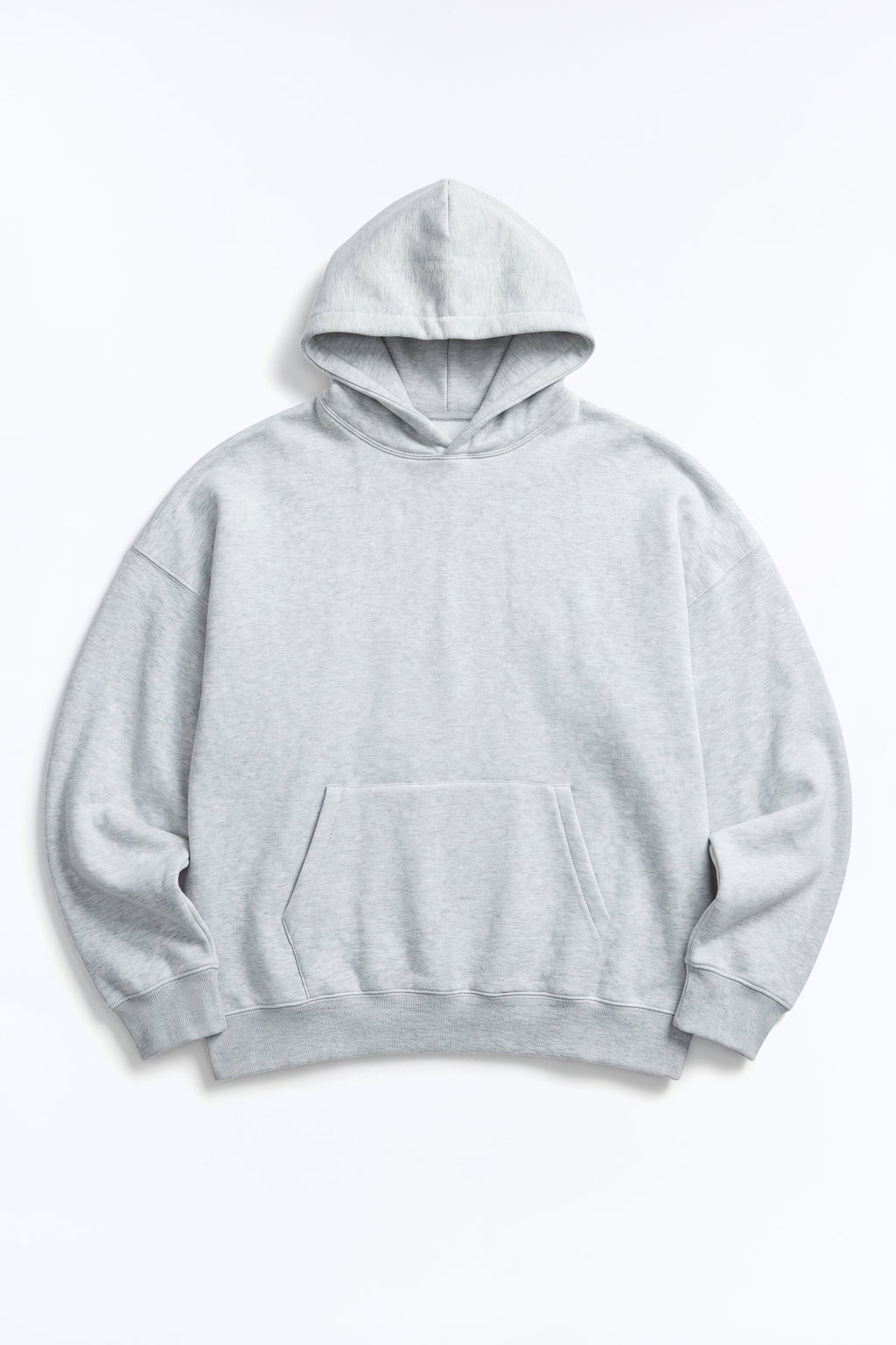 Tyson Oversized Heavyweight Hoodie - Heather Grey image 2