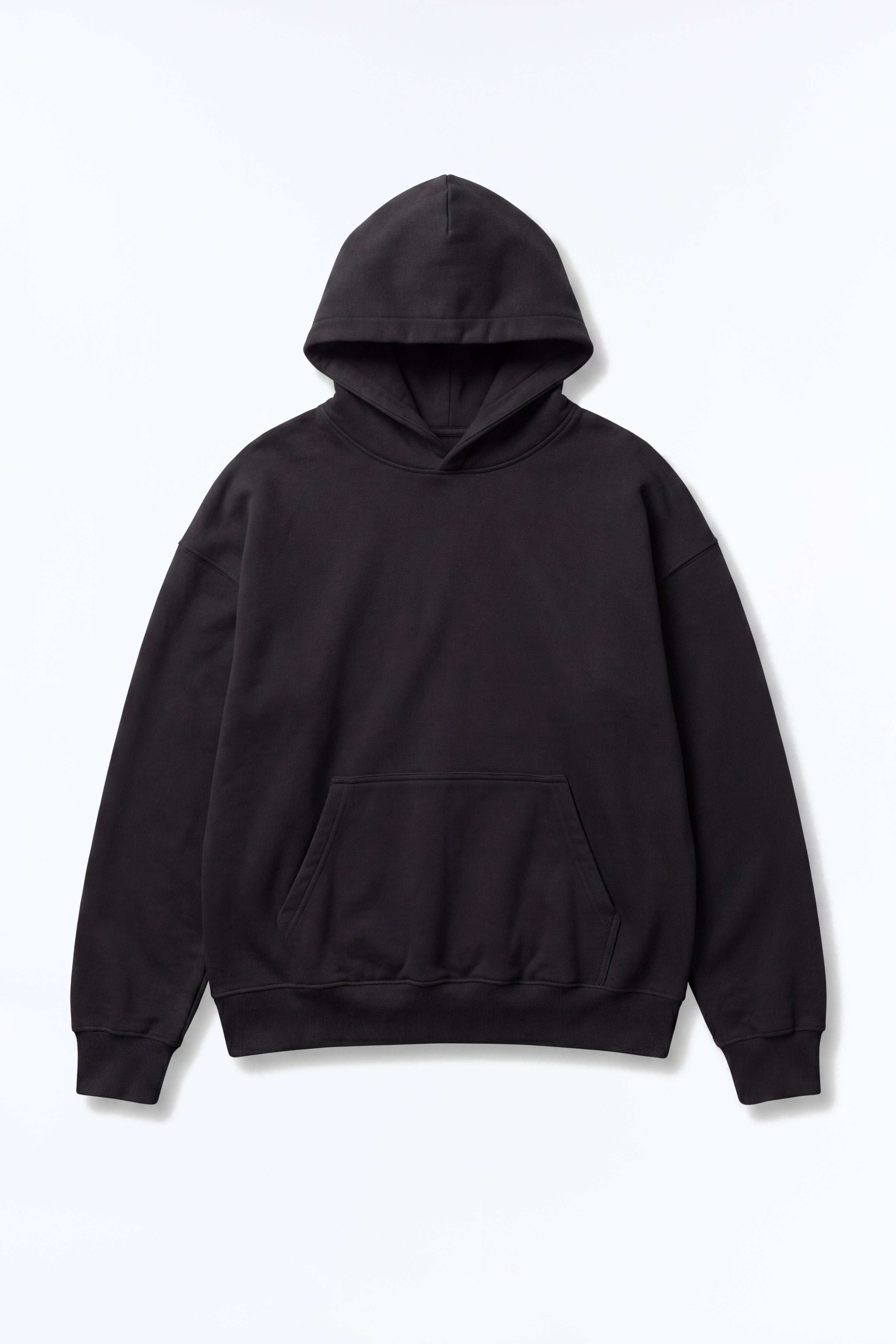 Tyson Oversized Heavyweight Hoodie - Black image 2