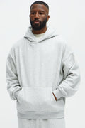 Tyson Oversized Heavyweight Hoodie - Heather Grey image 1