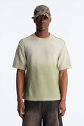 Slouch Ombre Crew Sweater Tee - Olive image 1